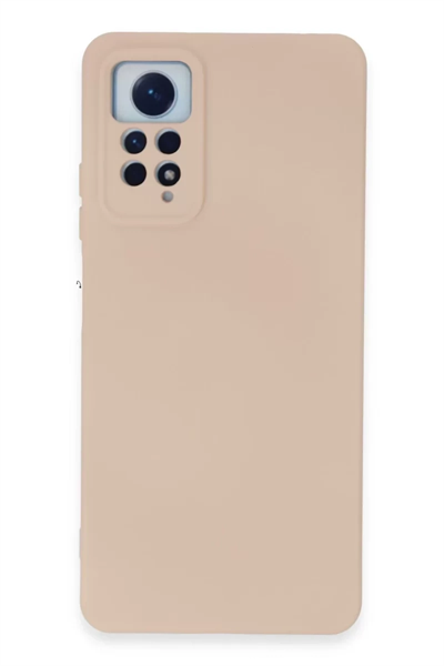 Xiaomi Redmi Note 12 Pro 4G Kılıf Nano içi Kadife Silikon - Pudra