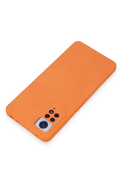 Xiaomi Redmi Note 12 Pro 4G Kılıf Nano içi Kadife Silikon - Turuncu