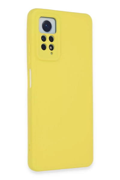 Xiaomi Redmi Note 12 Pro 4G Kılıf Nano içi Kadife Silikon - Sarı
