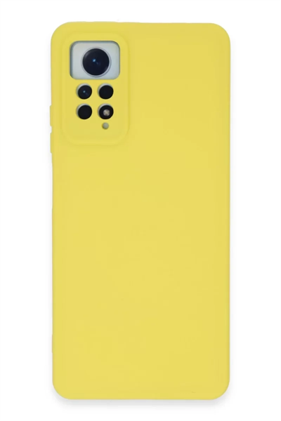 Xiaomi Redmi Note 12 Pro 4G Kılıf Nano içi Kadife Silikon - Sarı
