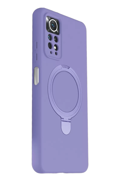 Xiaomi Redmi Note 12 Pro 4G Regal Magsafe Standlı Kapak - Lila