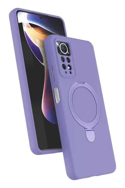 Xiaomi Redmi Note 12 Pro 4G Regal Magsafe Standlı Kapak - Lila