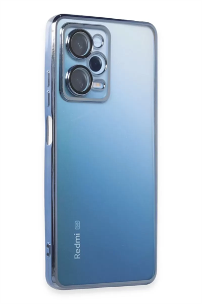 Xiaomi Redmi Note 12 Pro 5G Kılıf Lensli Silikon - Açık Mavi