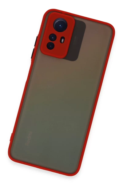 Xiaomi Redmi Note 12S Kılıf Montreal Silikon Kapak - Kırmızı