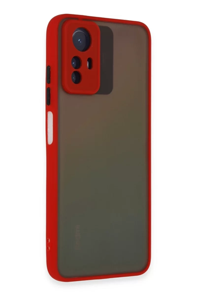 Xiaomi Redmi Note 12S Kılıf Montreal Silikon Kapak - Kırmızı