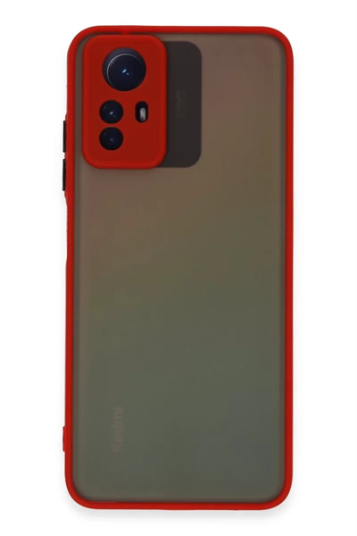 Xiaomi Redmi Note 12S Kılıf Montreal Silikon Kapak - Kırmızı