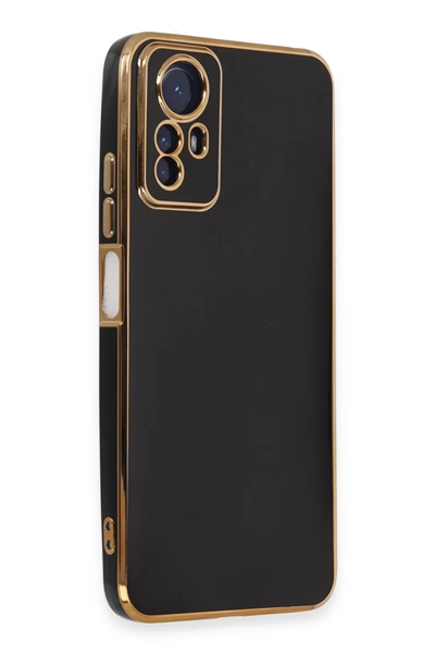 Xiaomi Redmi Note 12S Kılıf Volet Silikon - Siyah
