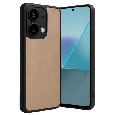 Xiaomi Redmi Note 13 4G Kılıf Aras Deri Kapak - Pudra