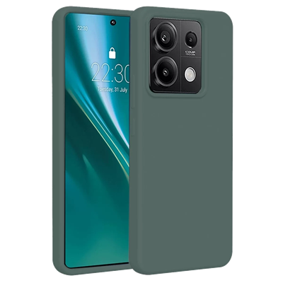Xiaomi Redmi Note 13 4G Kılıf First Silikon - Koyu Yeşil