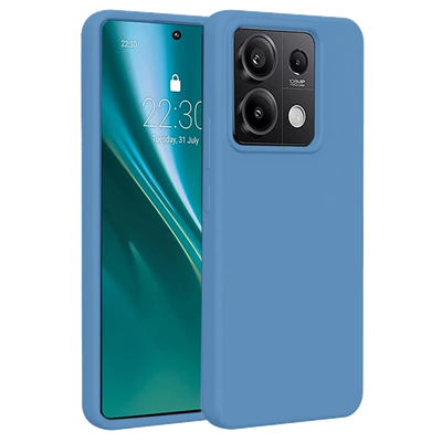 Xiaomi Redmi Note 13 4G Kılıf First Silikon - Mavi