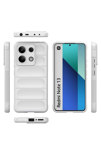 Xiaomi Redmi Note 13 4G Kılıf Optimum Silikon - Krem