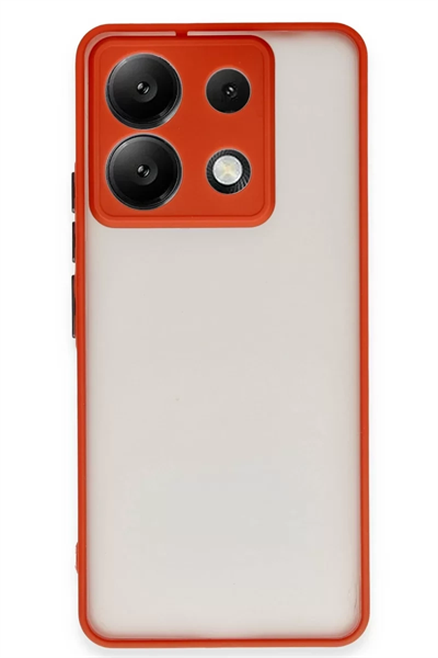 Xiaomi Redmi Note 13 5G Kılıf Montreal Silikon Kapak - Kırmızı