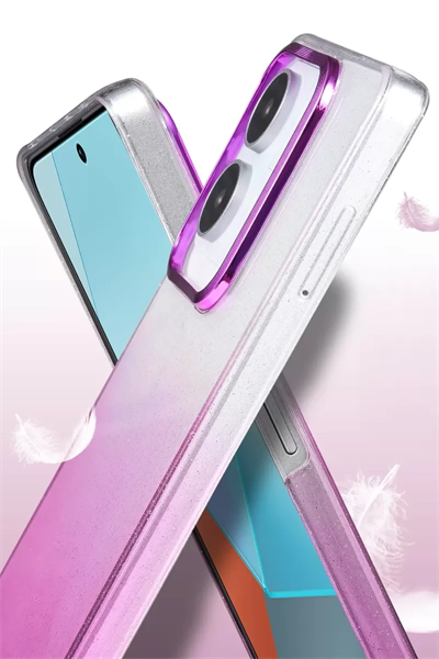 Xiaomi Redmi Note 13 Pro 4G Glossy Kapak - Mor