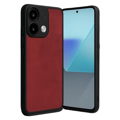 Xiaomi Redmi Note 13 Pro 4G Kılıf Aras Deri Kapak - Kırmızı