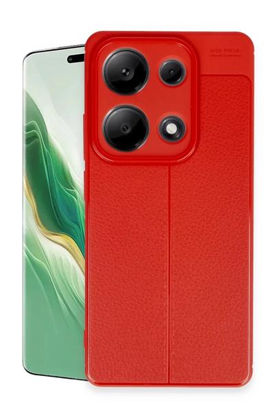 Xiaomi Redmi Note 13 Pro 4G Kılıf Auto Focus Kapak - Kırmızı