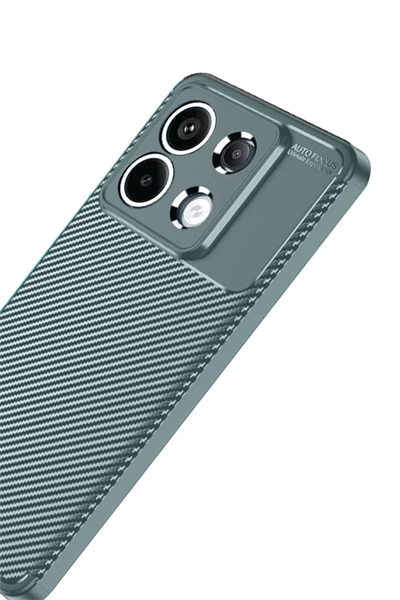 Xiaomi Redmi Note 13 Pro 4G Kılıf Auto Focus Karbon Kapak - Gri