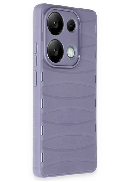 Xiaomi Redmi Note 13 Pro 4G Kılıf Bibercas Silikon Kapak - Lila