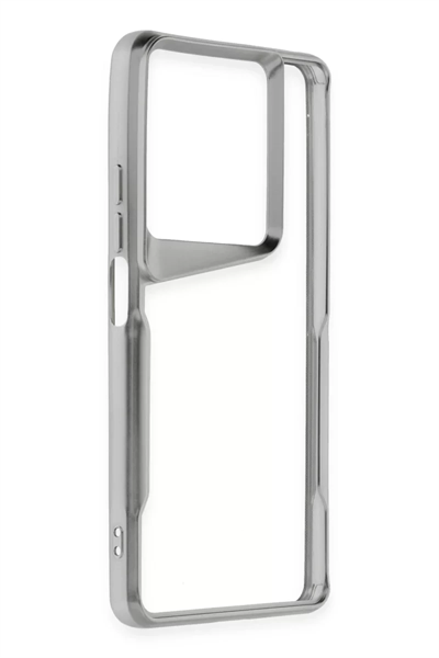 Xiaomi Redmi Note 13 Pro 4G Kılıf Boyi Silikon Kapak - Gümüş