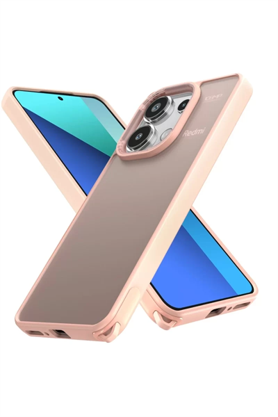 Xiaomi Redmi Note 13 Pro 4G Kılıf Elegant Kapak - Pudra