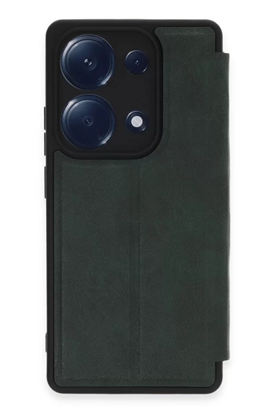 Xiaomi Redmi Note 13 Pro 4G Kılıf Flip Cover - Koyu Yeşil