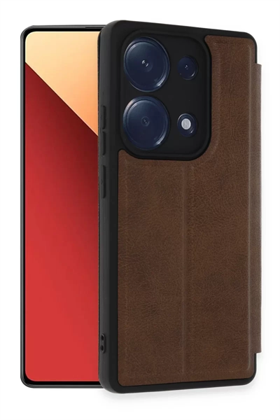 Xiaomi Redmi Note 13 Pro 4G Kılıf Flip Cover - Taba