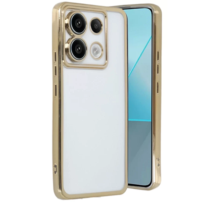 Xiaomi Redmi Note 13 Pro 4G Kılıf Lensli Silikon - Gold