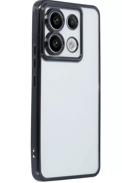 Xiaomi Redmi Note 13 Pro 4G Kılıf Lensli Silikon - Siyah