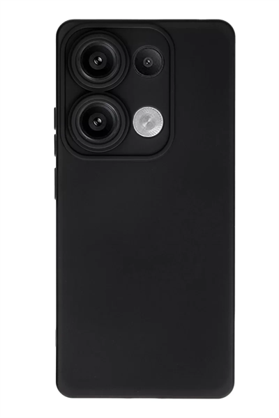 Xiaomi Redmi Note 13 Pro 4G Kılıf Nano içi Kadife Silikon - Siyah