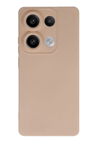 Xiaomi Redmi Note 13 Pro 4G Kılıf Nano içi Kadife Silikon - Pudra
