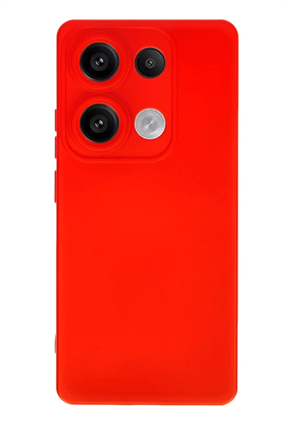 Xiaomi Redmi Note 13 Pro 4G Kılıf Nano içi Kadife Silikon - Kırmızı