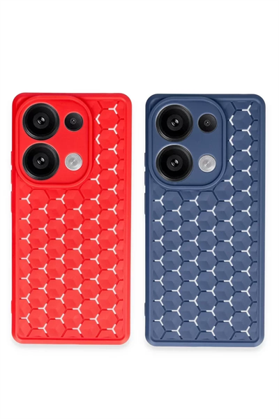Xiaomi Redmi Note 13 Pro 4G Kılıf Petek Silikon Kapak - Lila