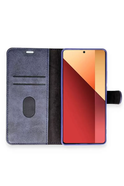 Xiaomi Redmi Note 13 Pro 4G Kılıf Trend S Plus Kapaklı Kılıf - Siyah