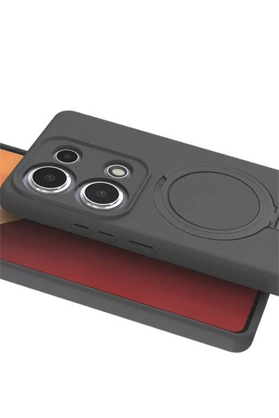 Xiaomi Redmi Note 13 Pro 4G Regal Magsafe Standlı Kapak - Titan Gri