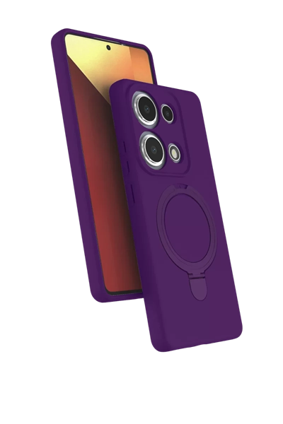 Xiaomi Redmi Note 13 Pro 4G Regal Magsafe Standlı Kapak - Derin Mor