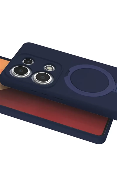 Xiaomi Redmi Note 13 Pro 4G Regal Magsafe Standlı Kapak - Lacivert