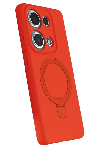 Xiaomi Redmi Note 13 Pro 4G Regal Magsafe Standlı Kapak - Turuncu
