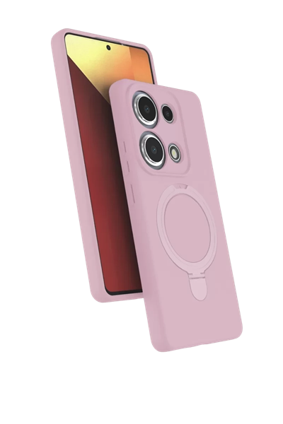 Xiaomi Redmi Note 13 Pro 4G Regal Magsafe Standlı Kapak - Açık Pembe