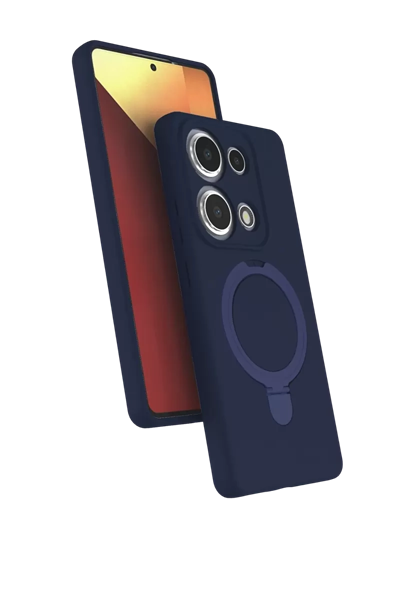 Xiaomi Redmi Note 13 Pro 4G Regal Magsafe Standlı Kapak - Lacivert