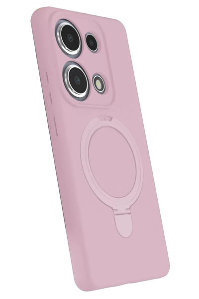 Xiaomi Redmi Note 13 Pro 4G Regal Magsafe Standlı Kapak - Açık Pembe