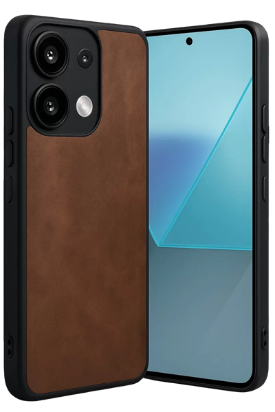 Xiaomi Redmi Note 13 Pro 5G Kılıf Aras Deri Kapak - Taba