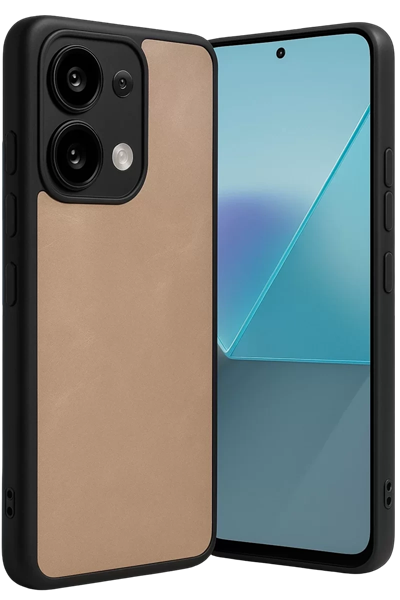 Xiaomi Redmi Note 13 Pro 5G Kılıf Aras Deri Kapak - Pudra