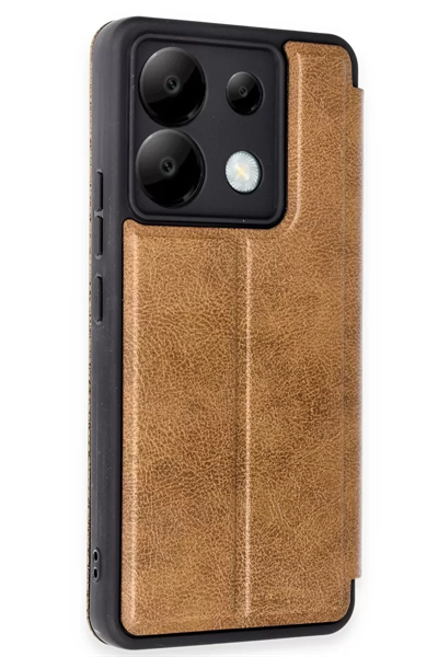 Xiaomi Redmi Note 13 Pro 5G Kılıf Flip Cover - Taba