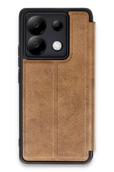 Xiaomi Redmi Note 13 Pro 5G Kılıf Flip Cover - Taba