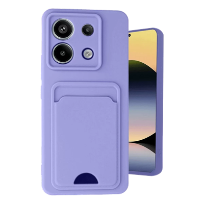Xiaomi Redmi Note 13 Pro 5G Kılıf Kelvin Kartvizitli Silikon - Lila