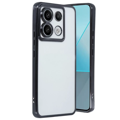 Xiaomi Redmi Note 13 Pro 5G Kılıf Lensli Silikon - Siyah