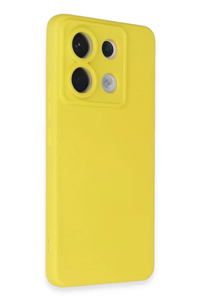 Xiaomi Redmi Note 13 Pro 5G Kılıf Nano içi Kadife Silikon - Sarı