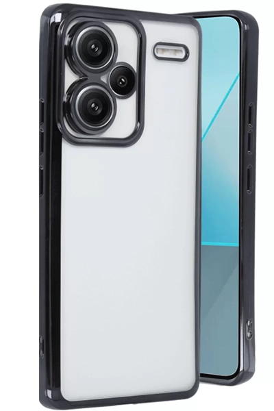 Xiaomi Redmi Note 13 Pro Plus Kılıf Lensli Silikon - Siyah