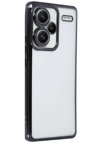 Xiaomi Redmi Note 13 Pro Plus Kılıf Lensli Silikon - Siyah