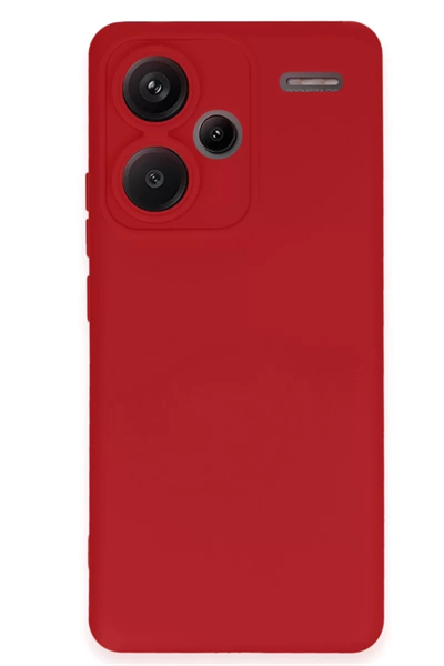 Xiaomi Redmi Note 13 Pro Plus Kılıf Nano içi Kadife Silikon - Kırmızı