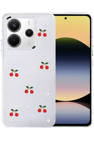 Xiaomi Redmi Note 14 4G Fiyonk Desenli Kapak - Desen 9